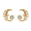 Lunar Gleam Crescent moon Earrings