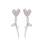 Heart Bow Tie Earrings
