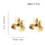 Gold Dogwood Earrings