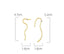 Curvilinear Spark Gold Studs