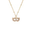 Gold Masquerade Necklace Mardi Gras Gold filled
