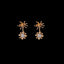 Gold Diamond Firework Earrings
