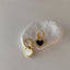 Yin Yang Heart Charm Hoops