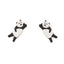 Lazy Panda Earrings