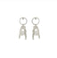 Rock n Roll Gesture Earrings 925 Sterling Silver