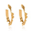 Water Shape Liquid Metal Hoop Earrings