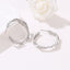 Water Shape Liquid Metal Hoop Earrings