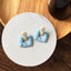 Geometric Floral Dangles Earrings