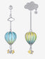 Hot Air Balloon Enamel Earrings