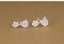 Delicate sterling silver sakura stud earrings with cherry blossom design, 19mm x 17mm in size.