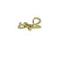 A gold adjustable ring with an intricate knot design representing sophistication and flexibility in style.