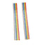 Rainbow curtain statement earrings with sterling silver posts, featuring vibrant rainbow colors and long, flowing chains.