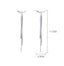 Elegant silver tassel dangle earrings, showcasing a blend of modern design and classic charm, ideal for fashion-forward individuals
