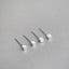 Square shape silver earrings, Studs, Solid Sterling Silver, Minimalist Jewelry