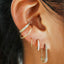 Safety pin earrings, Pin earrings, Sterling Silver, 14k Gold Plated, Rose gold, Chic, Sold by single, Bold.
