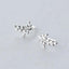 Silver branch leaf earrings| Hoops| Olive Branch| Peace| Sterling Silver| Gifts for her| Mothers Day Gift
