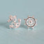 Tiny anchor and rudder earrings, Studs, Sterling Silver, Mismatched earrings, Cutest.