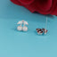 Sterling Silver Cherry Earrings | Crystal cherry earrings|Cherry Studs|Sterling Silver|Fruit Earrings|Gifts for kids|Cutest|Glitter|Sparkle
