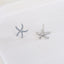 Starfish earrings , Blue starfish studs, Sterling Silver, S925, Dainty, Gift for her