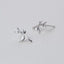 Tiny bird and branch leaf earrings, Studs, Sterling Silver, Gifts for kids, Cutest.