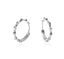 Sterling Silver Bamboo Hoop Earrings