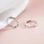 Sterling Silver Bamboo Hoop Earrings