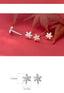 Tiny maple leaf earrings| Apricot Leaf | Little leaves studs| Studs| Sterling Silver| Cute