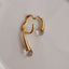 Twisted Pearl Accent Ear Cuff