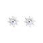 Sun Earrings | Sunflower Studs| Floral| Flower| Sterling Silver| Cute| Dainty| Sapphire