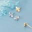Tiny Bee Earrings, Bumblebee studs, Sterling Silver
