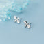 Tiny Bee Earrings, Bumblebee studs, Sterling Silver