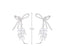 Wheat tassel earrings | Diamond wheat dangle earrings | Bride earrings | Party| Concert