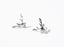 STERLING SILVER Deer earrings| Fawn earrings| Deer antler Studs| Stag head antler| Solid Sterling Silver| Dainty| Moose|Christmas | Gifts