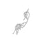Butterfly Wing Ear Cuff| Molten metal ear cuff