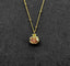 Pomegranate Ruby Fruit Necklace - Gold Plated