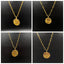 Rectangle Chain Birth Flower Necklace