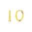 Tiny Enamel Hoops| Huggie Earrings | Individual | Real 18k Gold | Solid Color| Dainty| Delicate| Cutest|