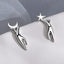 Moon Star Earrings 925 Sterling Silver