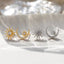 Sun Moon Star Earrings 925 Sterling Silver