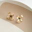 Gold Dogwood Earrings