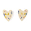 Enamel Heart Earrings