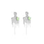 Figure Tassel Earrings| Metal Tassel| Green heart | Abstract figure | Party| Silver Tassel