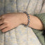 Gray Purple Pearl Bracelet