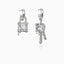 Lock & Key Earrings Dripping Metal Earrings