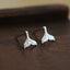 Mermaid Tail Stud Earrings 925 Sterling Silver