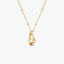 A gold necklace with a pinkie promise hand gesture pendant, embodying a timeless pledge and refined design.