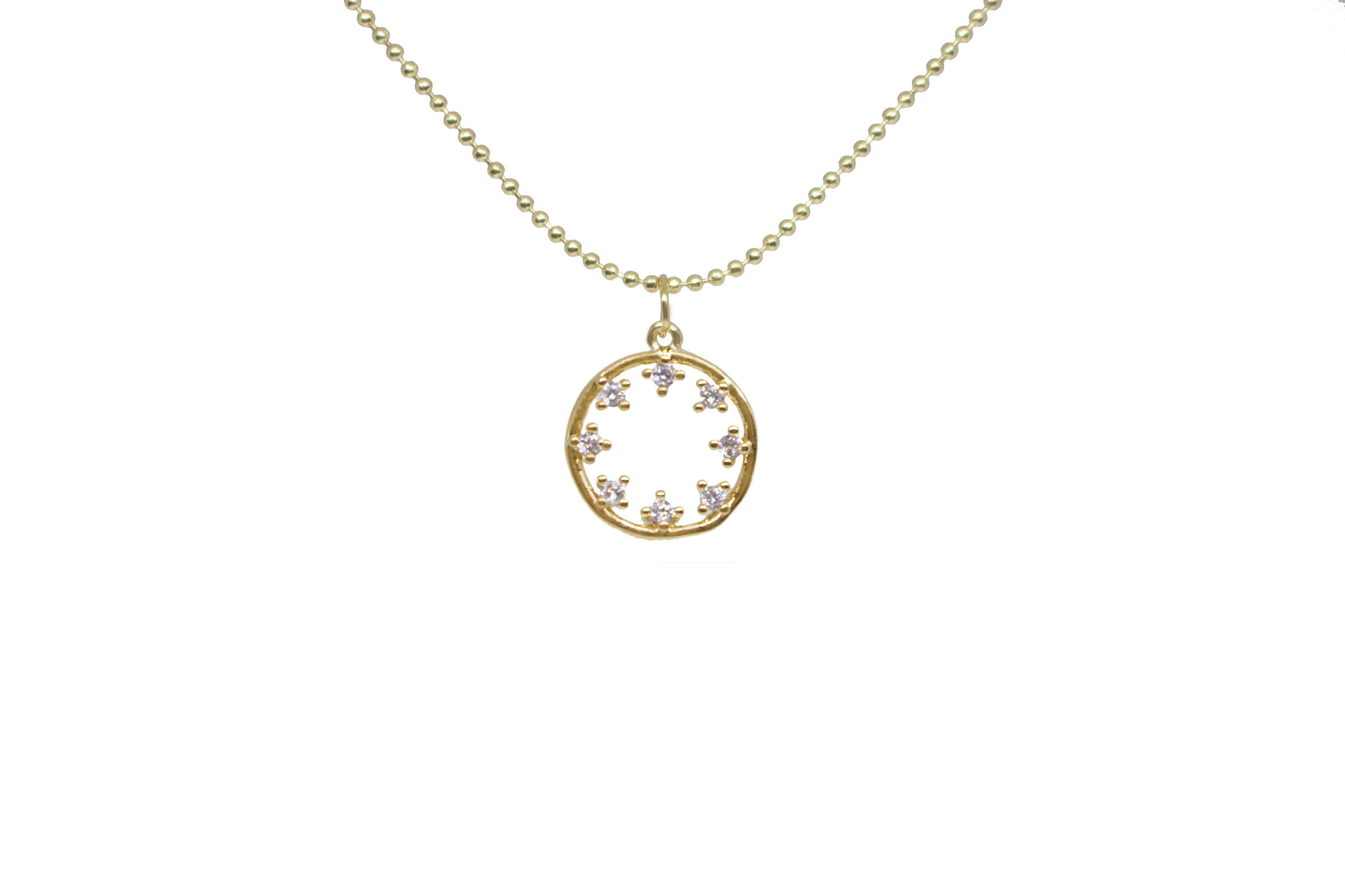 Floral Circle Necklace