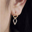 Stud earrings, Sterling Silver, 14k Gold Plated, Cute, Square, Round, Dangle Earrings, Drop Earrings