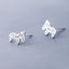 Tiny Zebra Earrings| Cutout studs| Sterling Silver| S925