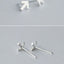 Tiny arrow earrings| Geometric| Studs| Sterling Silver| Simple| Cute